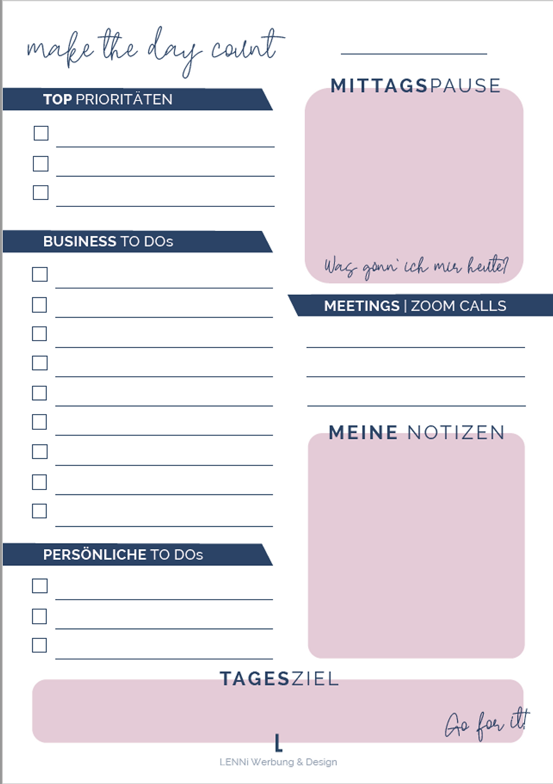 LENNi-Werbung Planner